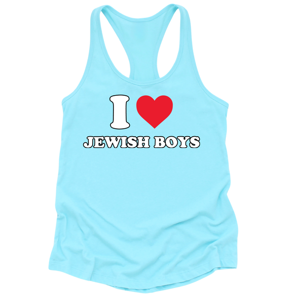 I Heart Jewish Boys Womens Tank Top