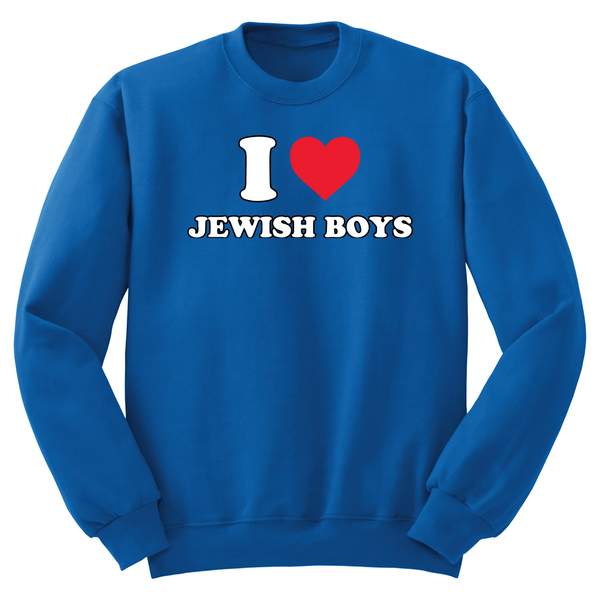 I Heart Jewish Boys Crewneck Sweater
