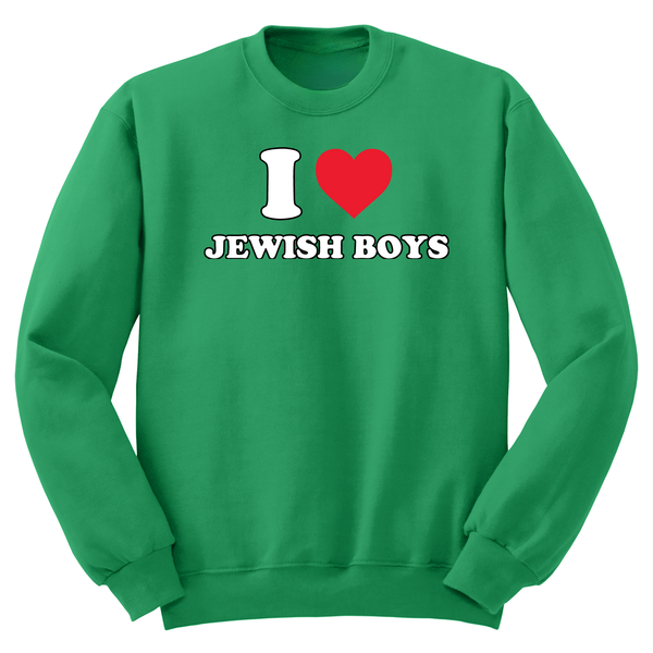 I Heart Jewish Boys Crewneck Sweater