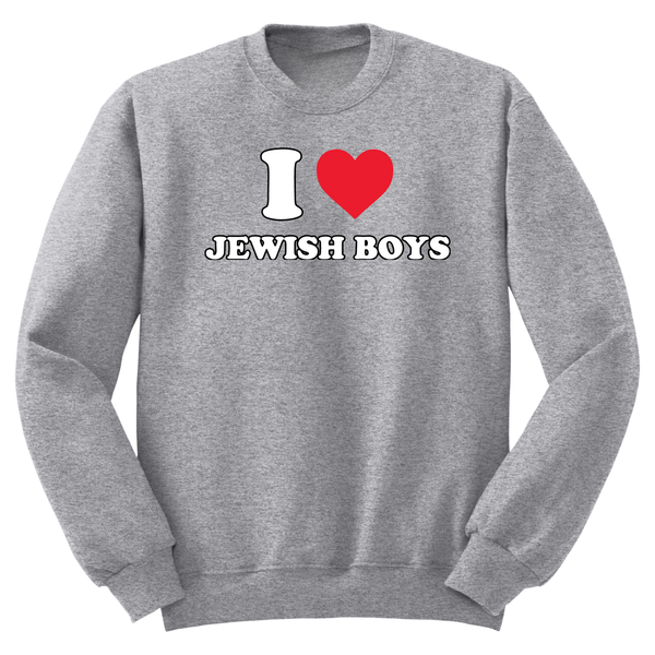 I Heart Jewish Boys Crewneck Sweater