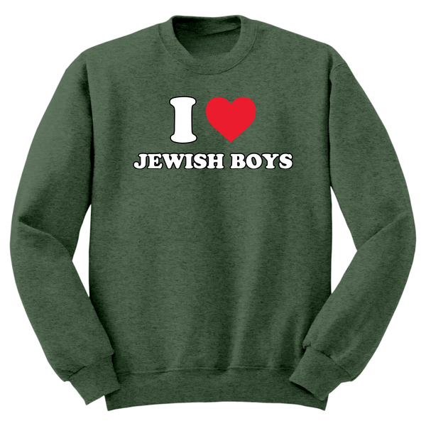 I Heart Jewish Boys Crewneck Sweater