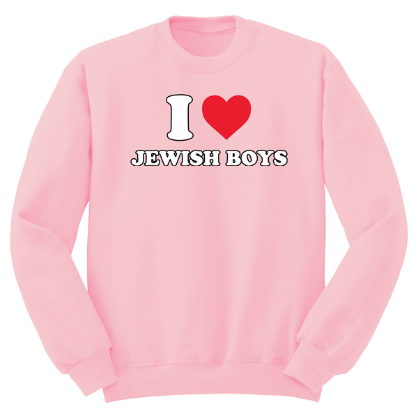 I Heart Jewish Boys Crewneck Sweater