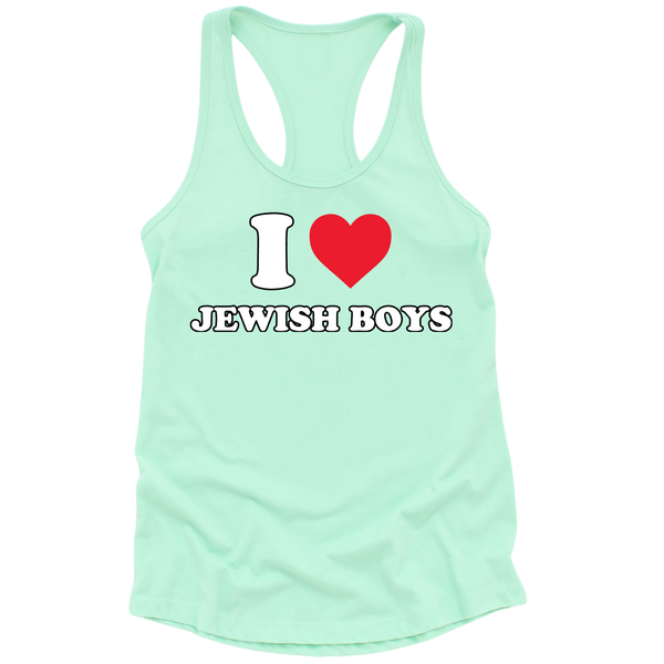 I Heart Jewish Boys Womens Tank Top