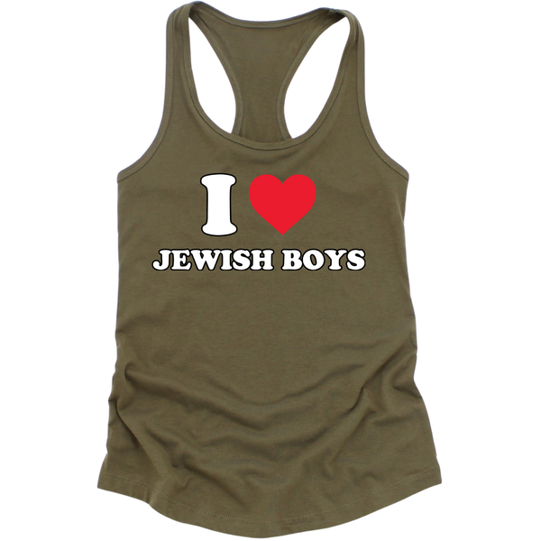 I Heart Jewish Boys Womens Tank Top